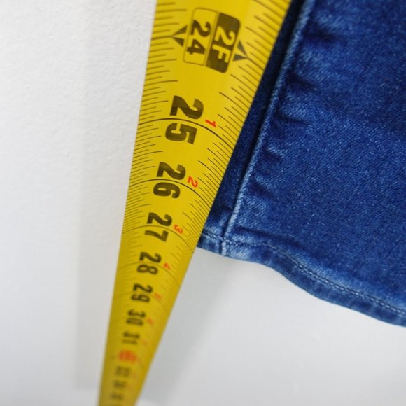 Skinny Jeans Women 26 Denim Ankle Crop Ultra Skinny Mid Rise Hoxton PAIGE Y2K - Picture 5 of 10